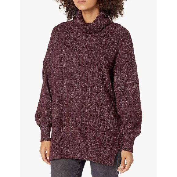 Lucky Brand Textured Stitch Turtleneck Sweater - Picture 1 of 2